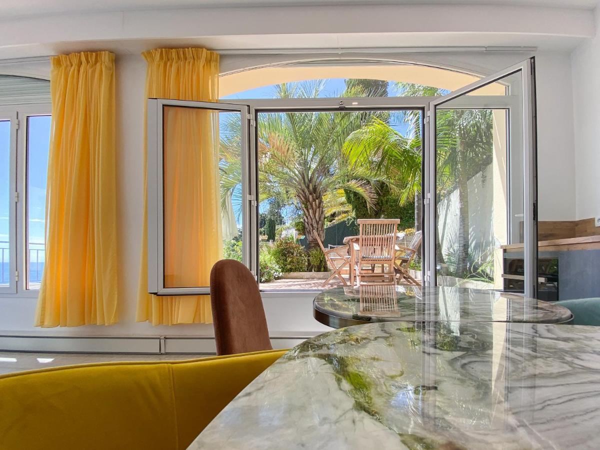 Villa L'Ensoleillee Vue Panoramique Mer, 250 M De La Plage Et Du Centre Ville マントン エクステリア 写真