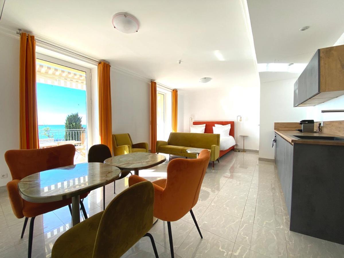 Villa L'Ensoleillee Vue Panoramique Mer, 250 M De La Plage Et Du Centre Ville マントン エクステリア 写真