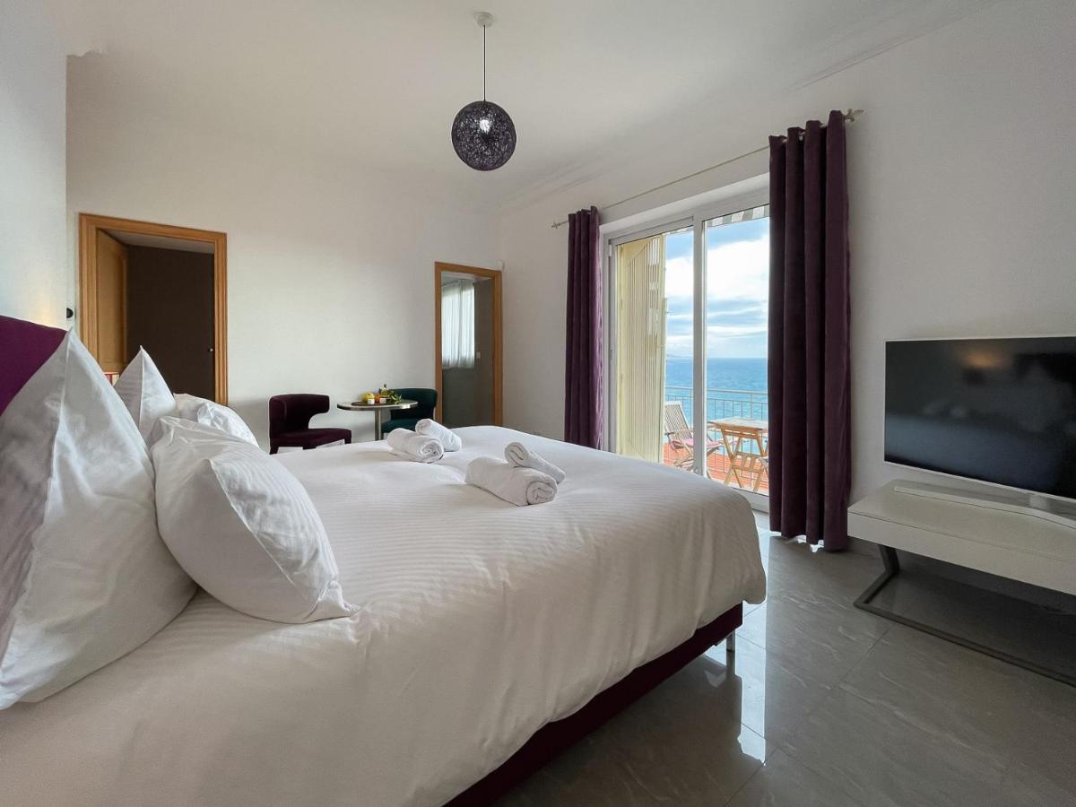 Villa L'Ensoleillee Vue Panoramique Mer, 250 M De La Plage Et Du Centre Ville マントン エクステリア 写真