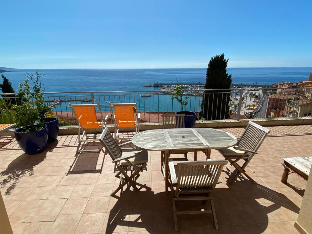 Villa L'Ensoleillee Vue Panoramique Mer, 250 M De La Plage Et Du Centre Ville マントン エクステリア 写真
