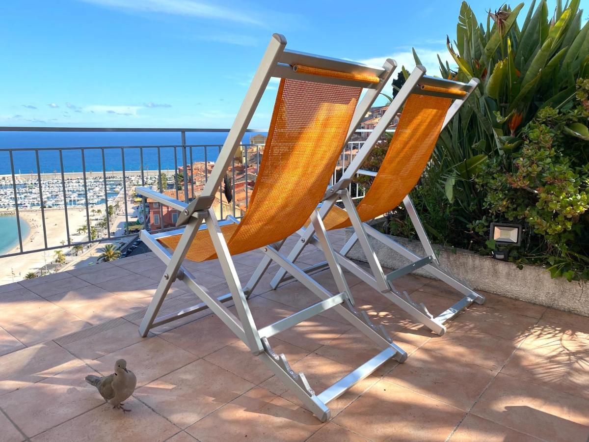 Villa L'Ensoleillee Vue Panoramique Mer, 250 M De La Plage Et Du Centre Ville マントン エクステリア 写真
